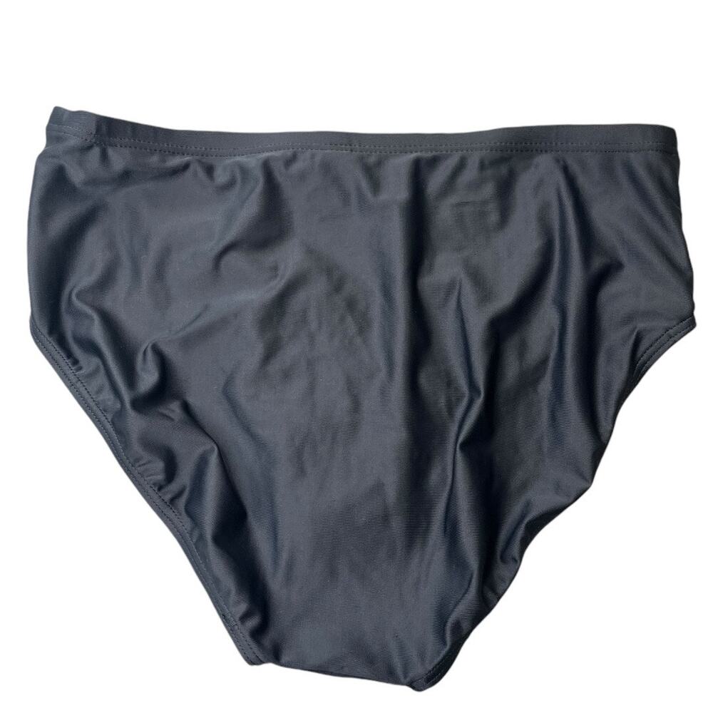 Yummie Gaia high waist bikini bottoms black full coverage size 10 NWT - Picture 2 of 6